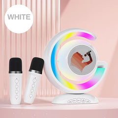 Kids Wireless Karaoke Microphone Set – Featuring Voice Changer and Ambient Lights