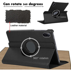 360° Rotating Leather Stand Cover Case Compitable for Huawei MatePad 11 2024 - with Auto Wake/Sleep (Multi Colour)