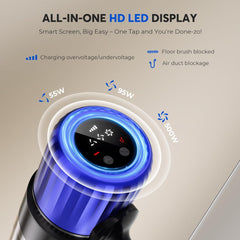 Cordless Stick Vacuum Cleaner – 2-Speed, 800W Power Suction, Lightweight, Ideal for Pet Hair, Home, Hard Floor, Carpet, and Car Cleaning