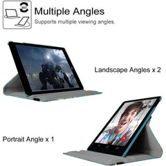 360° Rotating Stand Case for iPad 2/3/4 - Auto Wake/Sleep Smart Cover Protective Case with Multiple Viewing Angles (Multi Colour)