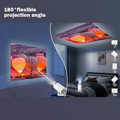 Wifi Projector | Portable Wifi Projector | Compact Wireless Projector | Full HD 1080p Supported Wireless Home Cinema Projector for Laptop, Smartphone, Tablet