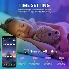 5m Bluetooth LED Strip with USB RGB TV Backlight | Smart App Controlled, Music Sync, and 24-Button Remote | Ideal for Home and TV Decoration