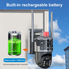 VC13-4G PRO WIFI Solar Camera – 6MP/8MP AI 4G CCTV, Full Color Night Vision, Wireless Outdoor Security Camera with SIM Card Support