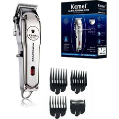 Kemei KM-1996 Professional Cordless Hair Clipper. Rechargeable electric hair cutting machine for home & salon use. Buy clipper.