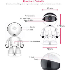 Smart Tracking WiFi Camera - 1080P Auto-Follow Baby Monitor & Home Security Cam with Phone App