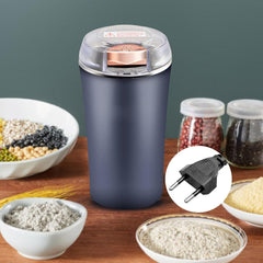 Small Stainless Steel Coffee Grinder - Powerful Electric Spice & Coffee Bean Grinder for Home, Compact & Multi-Purpose