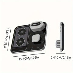 R12 Desktop Wireless Charger – 4-in-1 Automatic Lifting Station with RGB Light Effects and Sound-Controlled Lights