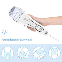Portable Dental Water Flosser | 300ml White Edition | Advanced Oral Care