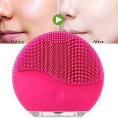 Mini Dual-Sided Smart Silicone Electric Facial Cleansing Device | Rechargeable, Gentle, and Multicolor
