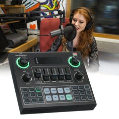 V9 Live Sound Card BT – Audio Accompanying Mixer with Sound Effects for Broadcast Recording and Network Singing on Mobile Phones