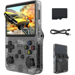 R36S Retro Handheld Game Console. 3.5" IPS, 64GB, 40,000+ classic games. Open-source ARKOS, 3500mAh battery for long play.