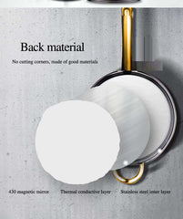 12-Piece Stainless Steel Cookware Set - Induction, Dishwasher Safe, Cool Handle, Saucepan, Stockpot, Kitchen Essential