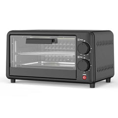 Multi-Function Electric Oven | 12L Mini Air Fryer Chicken Oven | Portable Tabletop Baking Oven with Bakeware & Rack | High-Temperature Mini Cake Oven for Home & Commercial Use (Red)