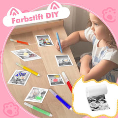 Kids Instant Camera - 1080P Digital Camera for Ages 3-12 with Printing Paper (No Card Included) Pink