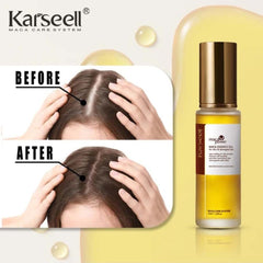 Karseell Hair Repair Set: Shampoo, Conditioner & Maca Collagen Mask with Argan Oil for dry, damaged hair. Restorative care.