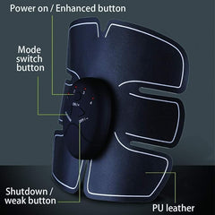 Vest Line Abdominal Muscle Sticker | Six-Pack Muscle Stimulator for Fitness | Black | Sculpt and Tone