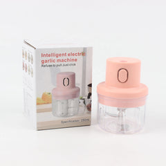 Mini Press Intelligent Electric Garlic Machine | Wireless Food Chopper 100/250ml | Effortless Garlic, Onion, and Vegetable Mincing with One-Click Operation