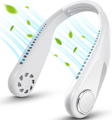 Mini Neck Fan - Bladeless Rechargeable Personal Cooler, 3-Speed Portable Air Circulator for Outdoor/Sports/Summer, Hands-Free Design