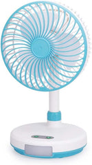 USB Charging Rechargeable Table Fan with Lighting Lamp | Portable & Convenient | Made in China