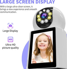 4K HD Indoor Security Camera - 360° Pet/Baby/Nanny Cam with Night Vision, 2-Way Audio & Motion Alerts, App Controlled