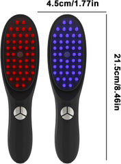 Electric Scalp Massage Comb - LED Light, 3 Vibration Modes, Rechargeable Hair Growth & Stress Relief Tool