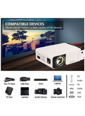 Smart 6 Full HD LED Projector | 1080P 2K 4K Portable Android WiFi Projector | 3D Home Cinema Entertainment System | Portable Cinema for Movies & Gaming