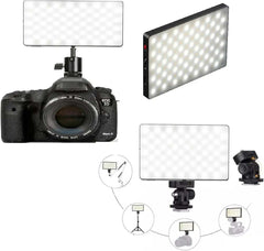 U480 LED Video Light - 5000mAh Rechargeable Camera Light, 10-100% Dimmable, 3200-5600K Bi-Color for Photography/Videography