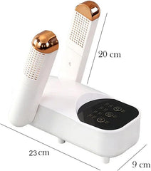 Electric Shoe Dryer with Adjustable Rack & Timer | Multi-Functional Boot Warmer & Glove Dryer for Sweaty Shoes