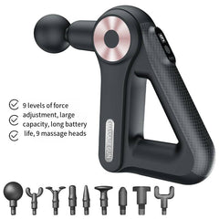 Rechargeable Electric Muscle Massager - Portable Cordless Massage Gun for Body & Head, Intense Percussion Therapy