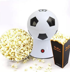 Football Popcorn Maker, 1200W Hot Air Popcorn Machine | Healthy, Oil-Free Snack with Overheat Protection & Temperature Control | Perfect for Game Nights and Parties