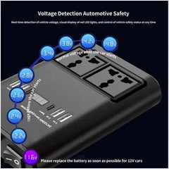 150W Universal Car Inverter - Multi-Port Travel Adapter with USB & AC Outlet for Global Use