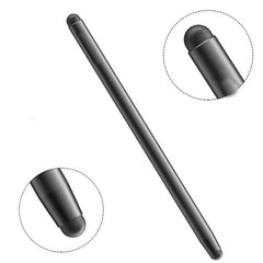 ST01 Dual-Tip Stylus Pen - Precision Capacitive Touch Screen Stylus for Tablets, PCs & Smartphones (Black)