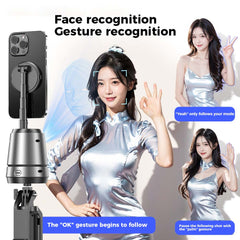 Q05 Smart Magnetic Charging Gimbal - 360° Rotation, AI Face Tracking, Phone Stabilizer with Magnetic Mount & Charging