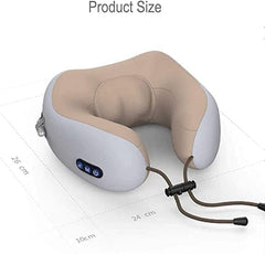Neck U-Shaped Vibrating Travel Massage Pillow | Ultimate Comfort and Relaxation for Travel and Home