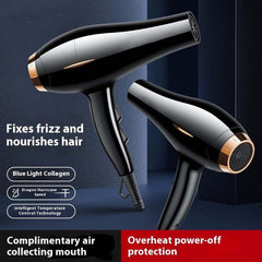 NUSHI NS-2203 Professional Hair Dryer. 2000W powerful ionic blow dryer for fast, frizz-free drying at home or salon.