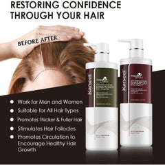 Karseell Hair Repair Set: Shampoo, Conditioner & Maca Collagen Mask with Argan Oil for dry, damaged hair. Restorative care.