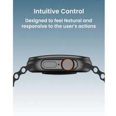 TC41 Curve Smartwatch - 2.01" AMOLED, AI Assistant, Bluetooth Calls, Wireless Charging, IP68, Fitness Tracker (Black)