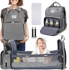 Diaper Bag Backpack – Multifunctional Waterproof Travel Essentials Baby Bag