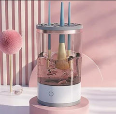 3-in-1 Automatic Makeup Brush Cleaning and Drying Stand – Electric Makeup Brush Cleaner Machine with USB Charging