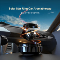Solar Car Air Freshener - Rotating Fragrance Diffuser, Auto Deodorizer & Decorative Ornament