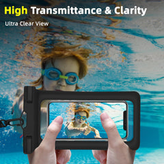 Waterproof Phone Pouch, IPX8 Waterproof Cell Phone Case for All Mobile Phones, Essential Dry Bag with Touchscreen-Friendly Design for Beach, Cruise, Swimming, and Outdoor Activities
