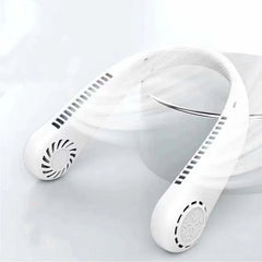 Mini Neck Fan - Bladeless Rechargeable Personal Cooler, 3-Speed Portable Air Circulator for Outdoor/Sports/Summer, Hands-Free Design