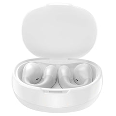 U-20 Open Ear Ring Headphones - Bluetooth 5.4 Clip-On OWS Earphones, 30H Battery, Noise-Cancelling, 4.9g Lightweight (White)