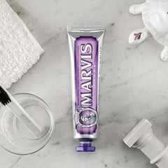 Marvis Whitening Mint Toothpaste 85ml - Freshens Breath, Removes Stains, Whitens Teeth, Prevents Cavities with Floral Notes