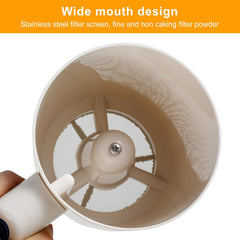 Electric Flour Sifter – Battery-Operated Steel Mesh Sieve for Effortless Baking and Pastry Making