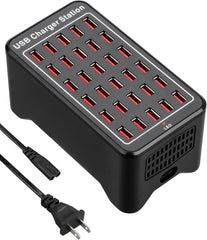 30-Port USB Charging Hub – 150W High-Capacity Charger for Rapid Simultaneous Charging of Multiple Devices