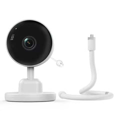 Smart WiFi Baby Monitor - No Glow Night Vision Camera with Bluetooth Remote, 360° Coverage for Child Safety