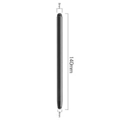 ST01 Dual-Tip Stylus Pen - Precision Capacitive Touch Screen Stylus for Tablets, PCs & Smartphones (Black)