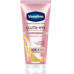 Vaseline Essential Even Tone Body Lotion Smooth Radiance with Gluta-Hya Serum Burst – 10X Vitamin C Power, Deep Moisturizing & Brightening, 200ml