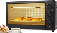 25L Electric Oven – Compact Countertop Oven with Even Heat Distribution, Timer, Baking Tray & Wire Rack for Baking, Roasting & Grilling